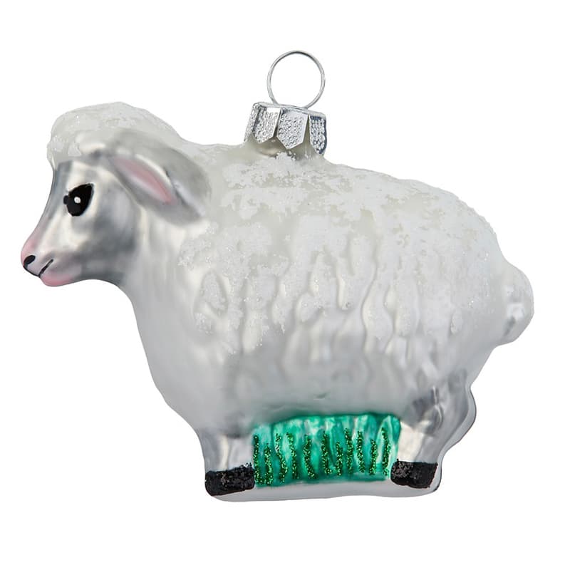 Glazen Kerstbal - Schaap staand (verkrijgbaar vanaf september)