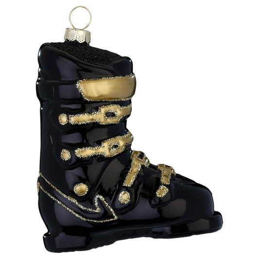 Glazen Kerstbal - Skischoen (verkrijgbaar vanaf september)
