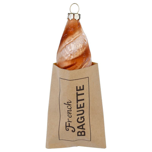 Glazen Kerstbal - Baguette (vanaf september verkrijgbaar)
