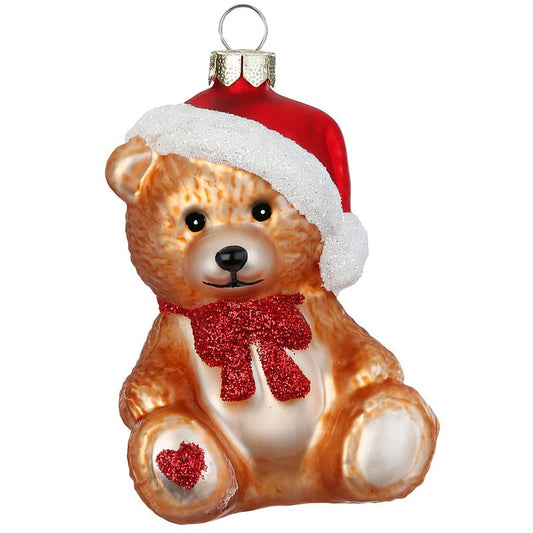 Glazen Kerstbal - Teddybeer (verkrijgbaar vanaf september)