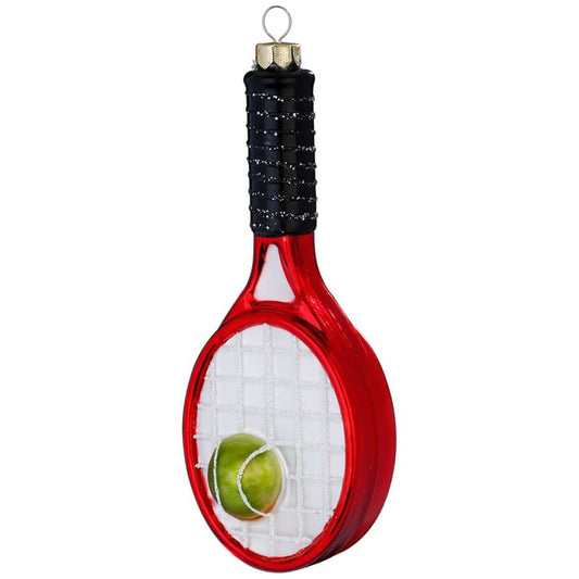 Glazen Kerstbal - Tennisracket (verkrijgbaar vanaf september)