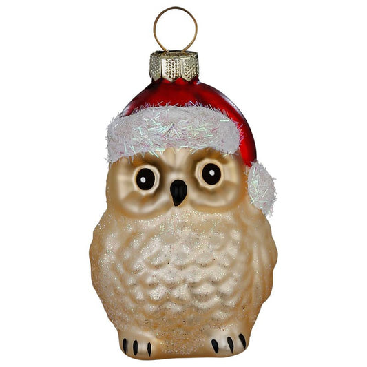 Glazen Kerstbal - Baby uil (verkrijgbaar vanaf september)