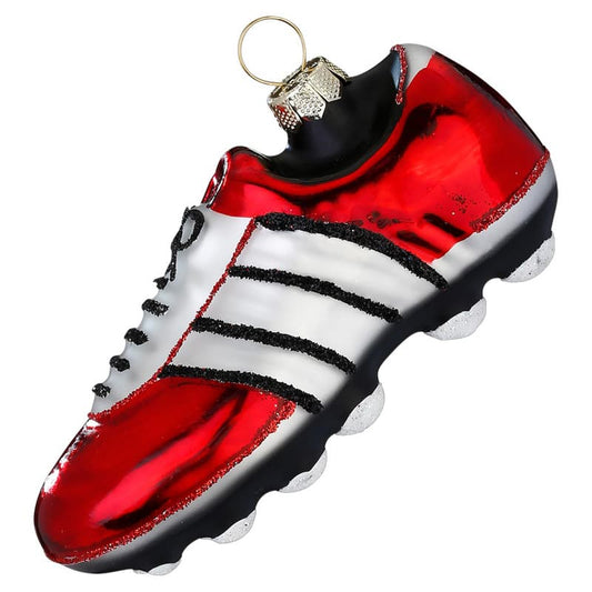 Glazen Kerstbal - Voetbalschoen (verkrijgbaar vanaf september)