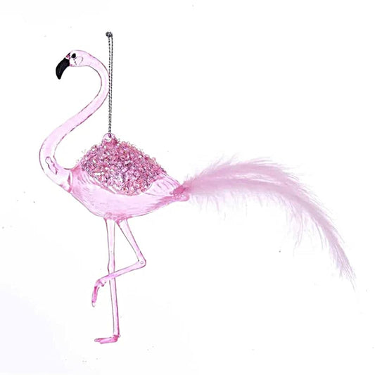 Kerstornament Roze Flamingo